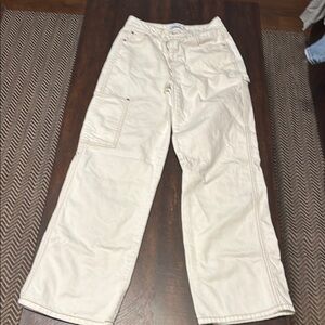 Vanilla Star Cream Flare Wide Leg Jeans